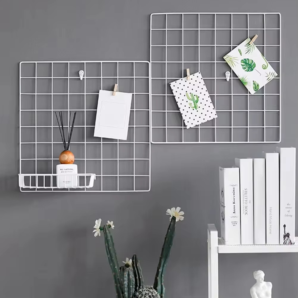 Screen Printing Frame Mesh - Wall Grid Organizer Panel Set, Multifunctional