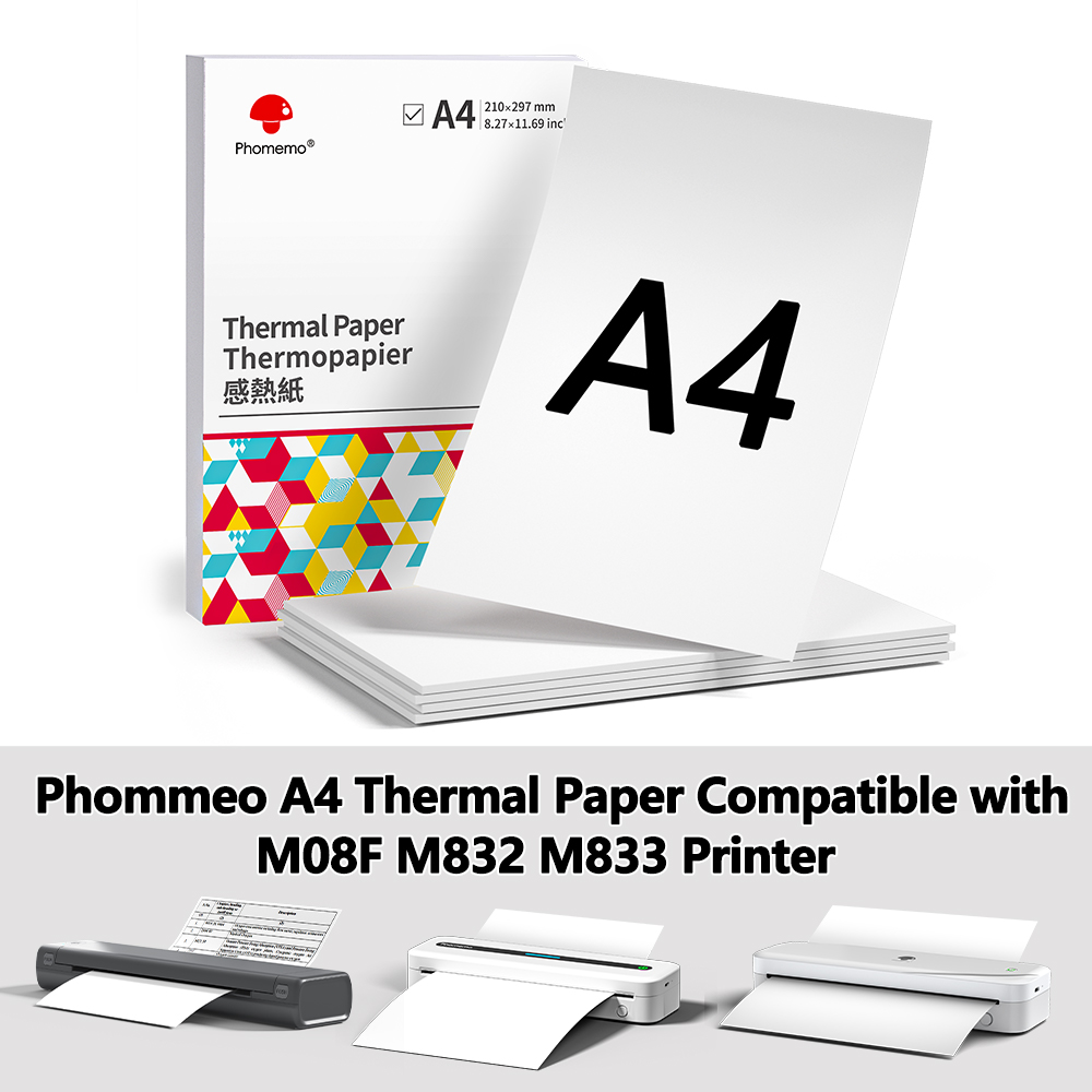 Phomemo Thermal Paper A4 Print - Commercial Label Printing Machine 评论和价格