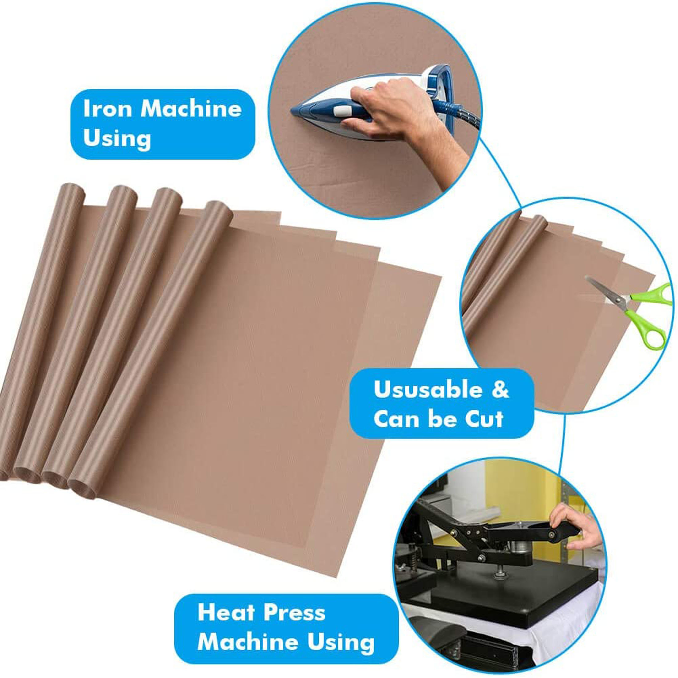 Polytetrafluoroethylene Film I - Heat Press Teflon Sheet 评论和价格