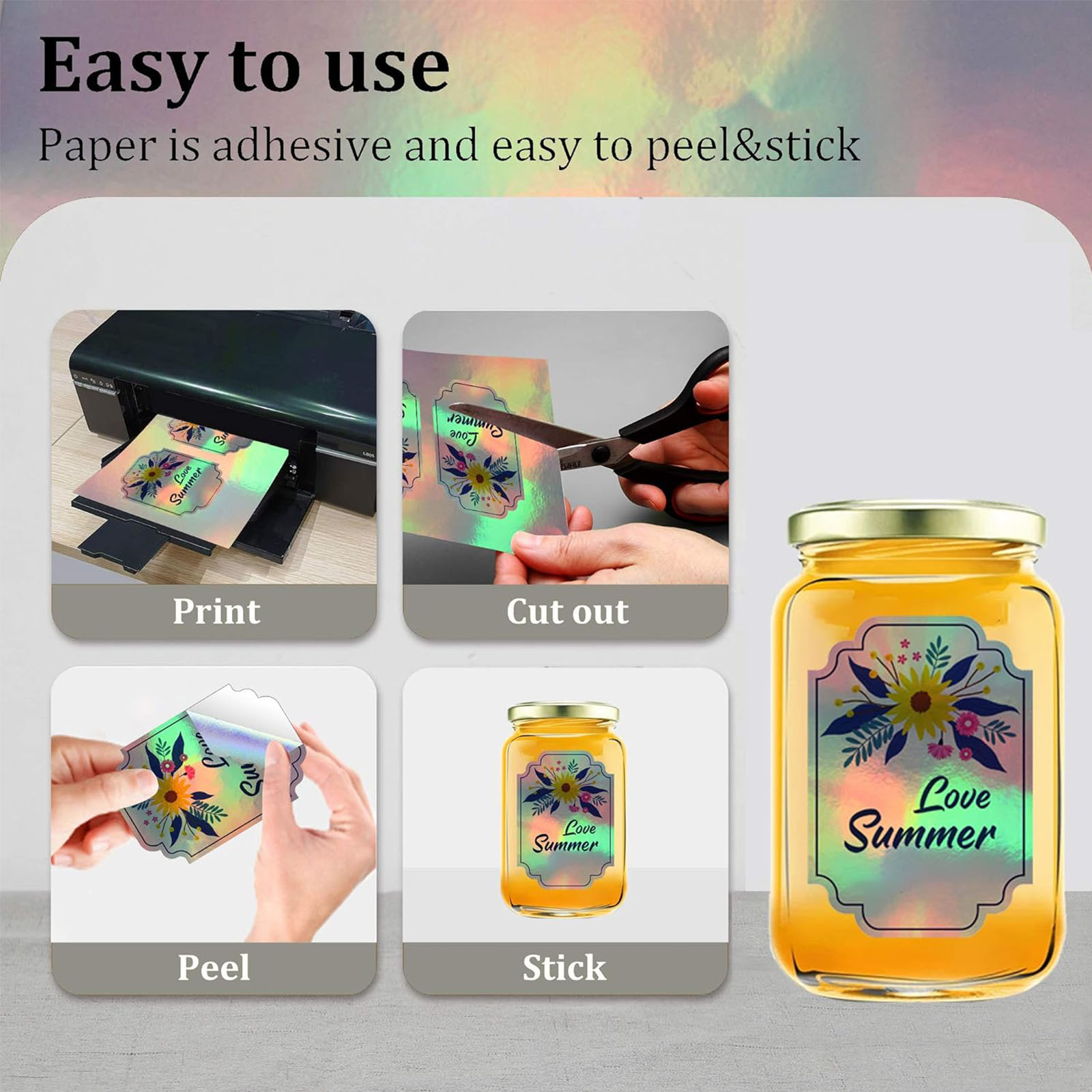 10sheets A4 Holographic Printa - Commercial Vinyl Printing 评论和价格