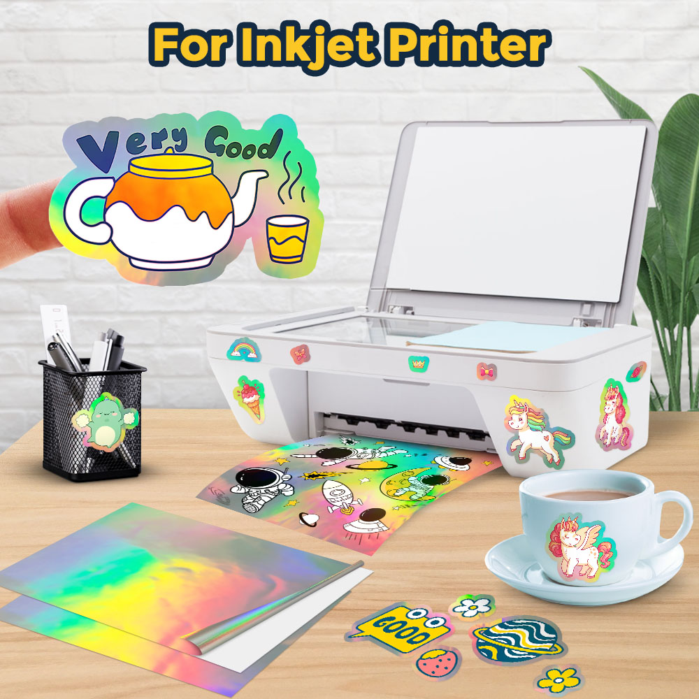 10 Sheets Holographic Printabl - Commercial Vinyl Printing 评论和价格