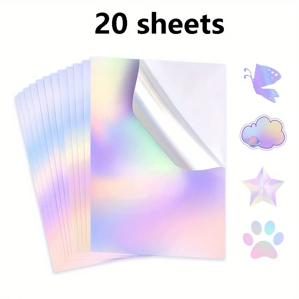 20 Sheets A4 Printable Hologra - Commercial Vinyl Printing 评论和价格