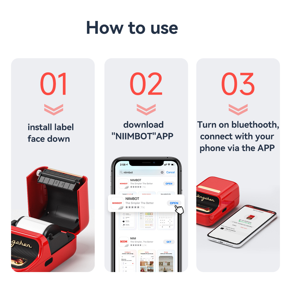 Niimbot B21 Label Maker Tag Pr - Commercial Label Printing Machine 评论和价格
