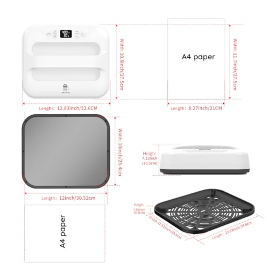 Heat Press Machine 12 x 10, Po - Heat Press Teflon Sheet 评论和价格