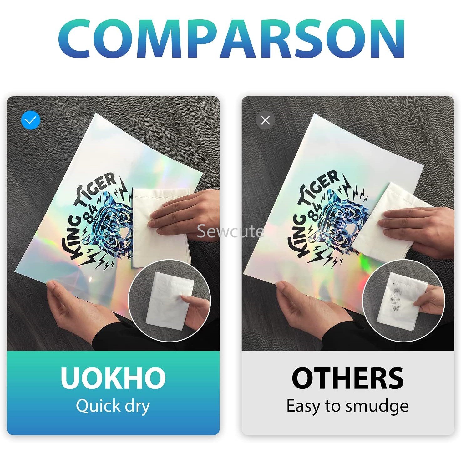 10Sheets Holographic Sticker P - Commercial Vinyl Printing 评论和价格