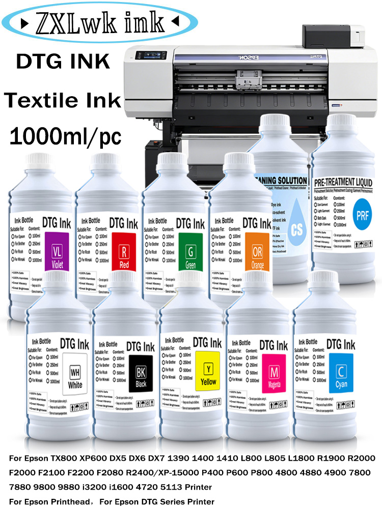 DTG Ink Textile Refill ink for - Direct To Garment Ink 评论和价格