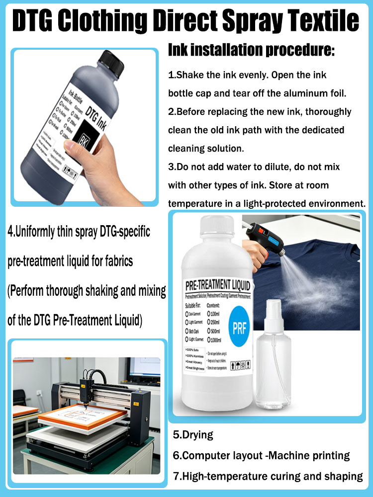 DTG Ink Textile Refill ink for - Direct To Garment Ink 评论和价格